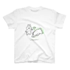 しろモフ屋のウツうさぎ　２ スタンダードTシャツ