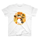 ネコのひたいのニャンコと美味しい時間・ORANGE・スイーツ スタンダードTシャツ