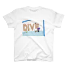 Shibuya_NyanCoのニャン公DIVE（SOS）シリーズ スタンダードTシャツ