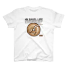 MicaPix/SUZURI店の10点限定｜もち麦亭ベーグル Regular Fit T-Shirt