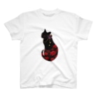 Lunatic Cat-ismの妖猫-曼珠沙華（彼岸花） T-Shirt