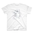 左向きの動物の左向きタトゥー Regular Fit T-Shirt