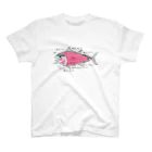 イラストレーターみやもとかずみのオリジナルグッズ通販 ∞ SUZURI（スズリ）のマグロの部位 イラスト デザイン Regular Fit T-Shirt