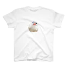 paraparo インコとオウムのドット絵のお店『パラパロ』のドット絵　文鳥 スタンダードTシャツ