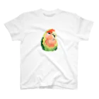 paraparo インコとオウムのドット絵のお店『パラパロ』のドット絵　コザクラインコ スタンダードTシャツ