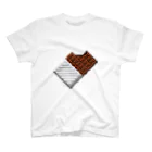 ゆるいドット絵のお店の食べかけチョコレート Regular Fit T-Shirt