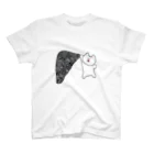 岩と猫の岩登り猫ちゃん（背面プリント有） Regular Fit T-Shirt