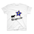 Yuko’ｓ Galleryの【開運祈願】星に願いを！Wish upon a star！丑年生まれ守護梵字タラーク Regular Fit T-Shirt