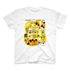 TUK TUK CAFEのTUK TUK CAFE MAP T-YELLOW スタンダードTシャツ