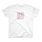 年中マスクの金髪少女 スタンダードTシャツ