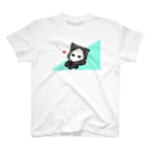 桃原のたそがれキズねこ ミント スタンダードTシャツ