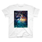 【ホラー専門店】ジルショップの(サイズをリメイク)海中フェイスアート スタンダードTシャツ