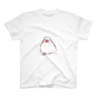 Joy. Ree Illustration SUZURI Shop の溶けてる文鳥 スタンダードTシャツ