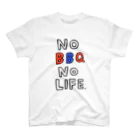 &BBQのバーベキューグッズ販売のNOBBQ,NOLIFE. スタンダードTシャツ