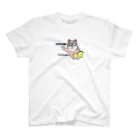 Yoctosec.DesignのYoctosec    学ぶ猫 スタンダードTシャツ