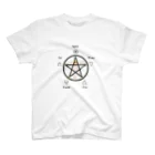 天ーAWAー地　Mystic AlchemyのPentacle 5Elements スタンダードTシャツ