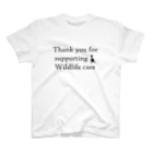 Sunny Heart　野生動物保護 wildlife carerのカンガルーcute (thank you for supporting wildlife care) Regular Fit T-Shirt