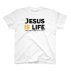 JESUS  ショップのJESUS IS LIFE 白 スタンダードTシャツ