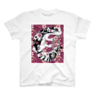 箱庭金魚❀暁姫の桜トライバル ニシアフリカトカゲモドキ限定品 Regular Fit T-Shirt