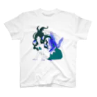 BRILLIANT-TAILの金魚姫　青 スタンダードTシャツ