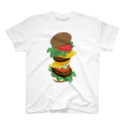 AWESOME HAMBURGERのダブルチーズバーガー Regular Fit T-Shirt