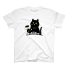 kocoon（コクーン）の嵐を招く黒猫 スタンダードTシャツ