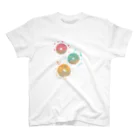 コニーズショップのカラフルドーナツ スタンダードTシャツ