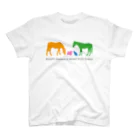 SHOP HAPPY HORSES（馬グッズ）のHappy Animals（文字入り） スタンダードTシャツ