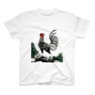 ミノタマゴの若沖っぽい鶏 スタンダードTシャツ