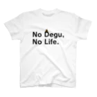 コムタン事務所の【初代】No Degu,No Life. Regular Fit T-Shirt