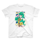 いぬ屋いぬみせのねこちゃん　グリーン スタンダードTシャツ