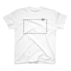 Remarkable Itemsの切り抜き線（黒） Regular Fit T-Shirt