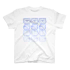 144ショップSUZURI支店のおかおたち(青) Regular Fit T-Shirt