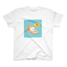 とことこ(パンの人)の良い旅を！背景色あり Regular Fit T-Shirt