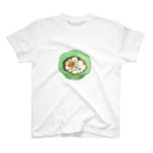 からあげ小売り店のたちぽんぽんぽん　もじしろ Regular Fit T-Shirt