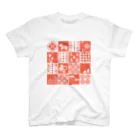 Cicogna（チコーニャ）のpatchwork(pink) スタンダードTシャツ