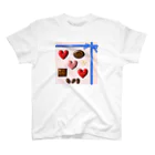 ekoeko ショップのSweet heart ♡チョコレート スタンダードTシャツ