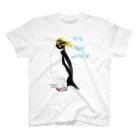 LalaHangeulのRockhopper penguin　(イワトビペンギン) スタンダードTシャツ