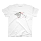 まめるりはことりの幸せ文鳥ちゃん【まめるりはことり】 Regular Fit T-Shirt