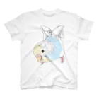 まめるりはことりのご機嫌羽セキセイインコちゃん【まめるりはことり】 スタンダードTシャツ