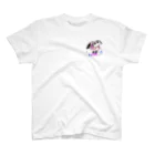 🤍一ノ瀬 彩 🐇⸒⸒ suzuri支店🤍の一ノ瀬彩ちびｷｬﾗ:LOGO付【ﾆｺｲｽﾞﾑ様Design】 Regular Fit T-Shirt