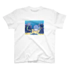 なおの海の中のクジラさんと猫 Regular Fit T-Shirt