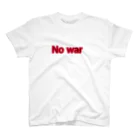 ∴じゃみん∴a.k.a🌴心はラスタマン 🌴の戦争反対　赤札 Regular Fit T-Shirt