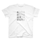 aloha_pineapple_hawaiiのaloha aloha 050 gray スタンダードTシャツ