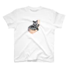 shokomumuのあったかいとあったかい。好きと好きが混ざり合う。猫と人 スタンダードTシャツ