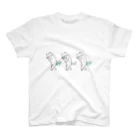 紋様屋のねこトリオリボン Regular Fit T-Shirt