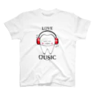 KAAK studioのTooth Music Red スタンダードTシャツ