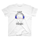 KAAK studioのTooth Music Blue スタンダードTシャツ