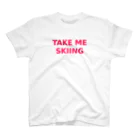 prinaのTAKE ME SKIING red スタンダードTシャツ