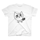 ねこたぬき＠自由奔放つよつよ発狂迷子系猫🐈👼のたぬきぱんつ スタンダードTシャツ